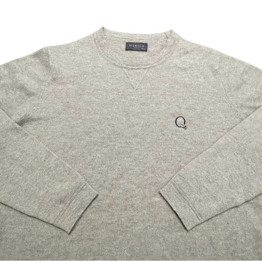 NWOT Hawico Sweater Men Medium Beige Quail Hollow Golf Pure Cashmere Scotland UK